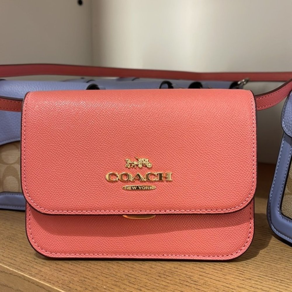 Coach Mini Brynn Crossbody Gold / Taffy - Picture 1 of 16
